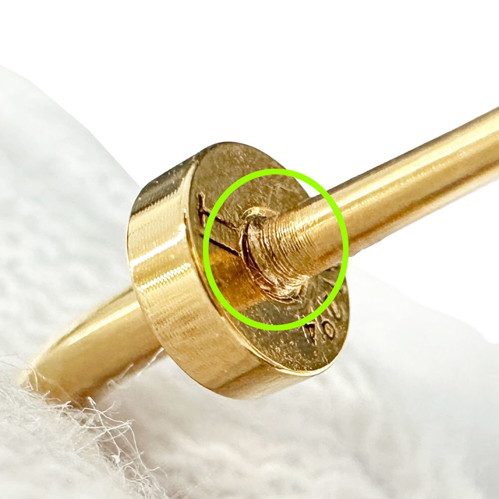 LOUIS VUITTON Gold Earrings - Picture 6 of 6